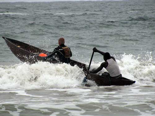 подводная охота в Африке
